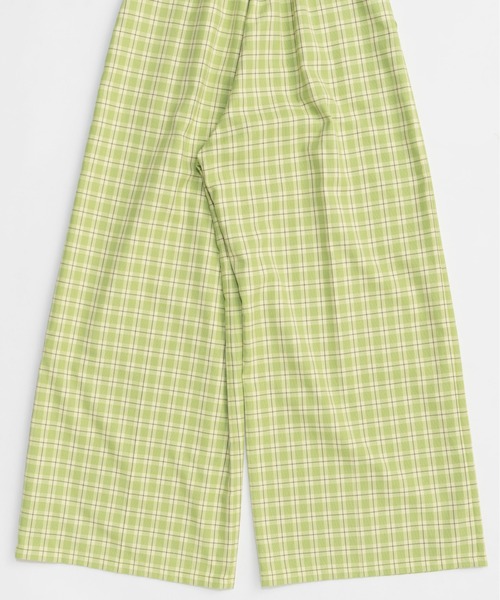 MAISON SPECIAL（メゾンスペシャル） ワイドパンツ パンツ Check Wide