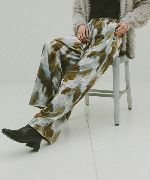 GLOBAL WORK（グローバルワーク） パンツ ベロアプリントイージー