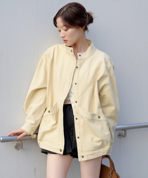 Kastane（カスタネ） コート アウター 「ティペット付き」カラーツイル