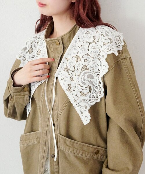 Kastane（カスタネ） コート アウター 「ティペット付き」カラーツイル