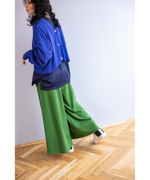 「OSMOSIS」 「loaf」ニットカーディガン ONE SIZE ブラック レディース_画像3