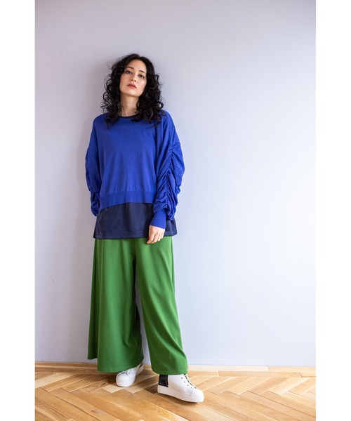 「OSMOSIS」 「loaf」ニットカーディガン ONE SIZE ブラック レディース_画像4