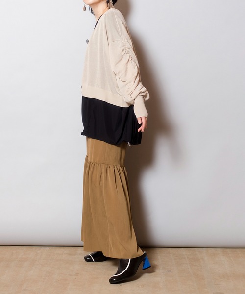 「OSMOSIS」 「loaf」ニットカーディガン ONE SIZE ブラック レディース_画像9