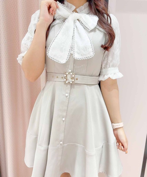 「ROJITA」 長袖ワンピース FREE ベージュ レディース_画像6