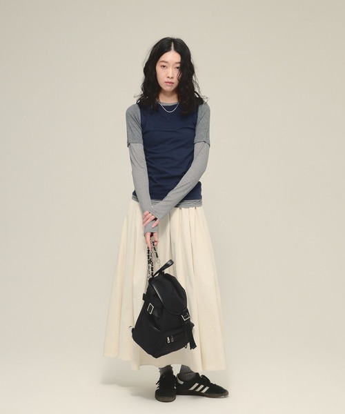 JEANASIS（ジーナシス） tシャツ 「eL」3Piece Layered Pullover