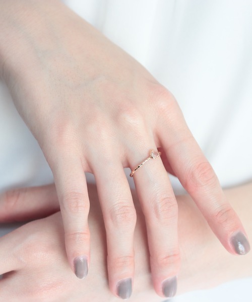 「NOIR DE POUPEE」 リング #12 ピンクゴールド レディース_画像4