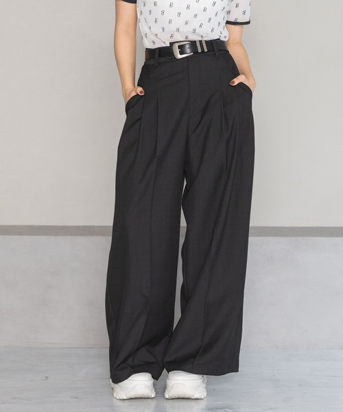 「PAGEBOY」 スラックス SMALL ブラウン レディース_画像2