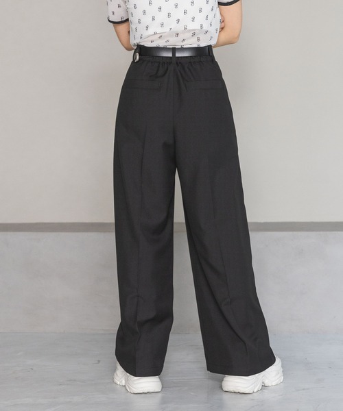 「PAGEBOY」 スラックス SMALL ブラウン レディース_画像3