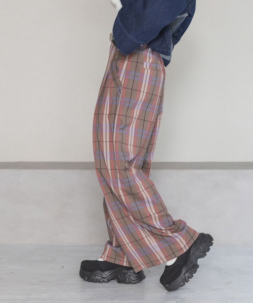 「PAGEBOY」 スラックス SMALL ブラウン レディース_画像6