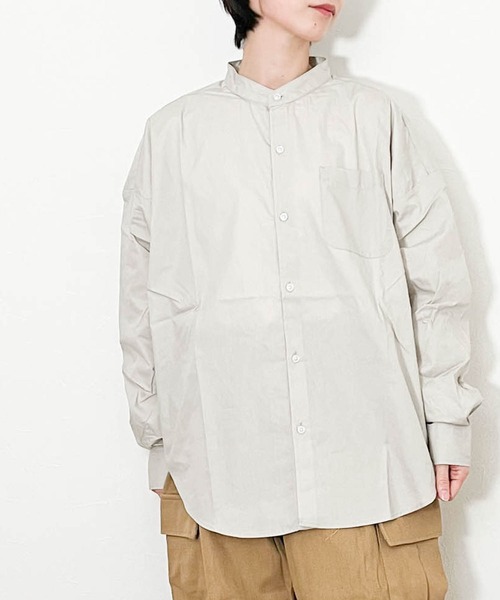 「Anytime Songs」 「HALHAM」長袖シャツ X-LARGE イエロー メンズ_画像4