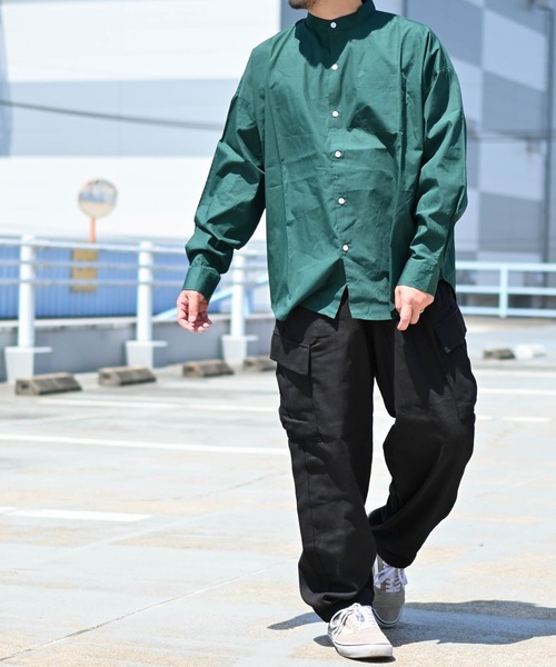 「Anytime Songs」 「HALHAM」長袖シャツ X-LARGE イエロー メンズ_画像7