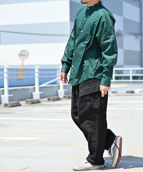 「Anytime Songs」 「HALHAM」長袖シャツ X-LARGE イエロー メンズ_画像8