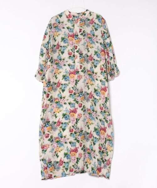 ワンピース キュプラモダールカルゼTRACE　FLORALプリントバルーンプリントワンピースの画像
