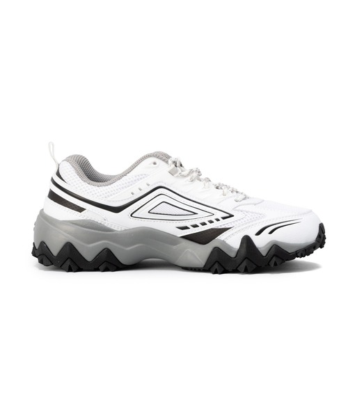 「FILA」 ローカットスニーカー 24.0cm ホワイト×グレー レディース_画像5