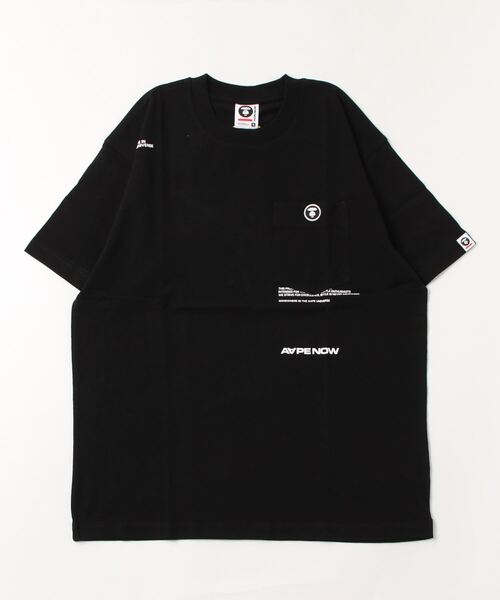 「AAPE BY A BATHING APE」 半袖Tシャツ X-LARGE ブラック メンズ_画像2