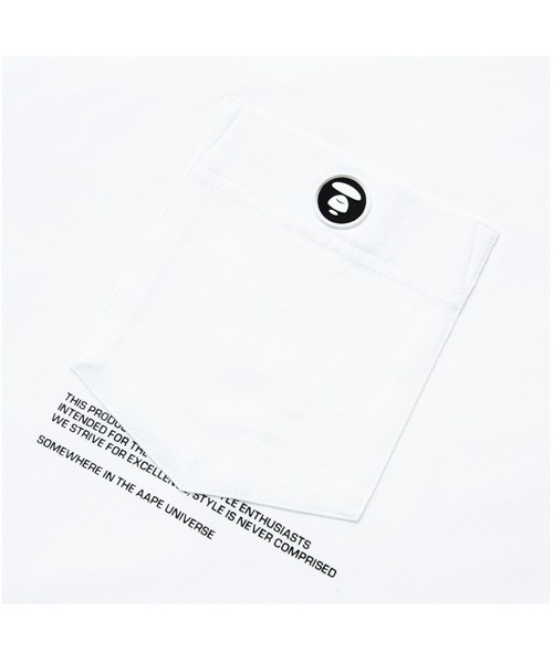 「AAPE BY A BATHING APE」 半袖Tシャツ X-LARGE ブラック メンズ_画像4