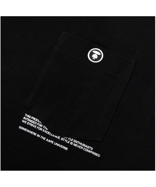 「AAPE BY A BATHING APE」 半袖Tシャツ X-LARGE ブラック メンズ_画像8