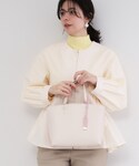 トートバッグ 「軽量/2WAY」バイカラーミド...の詳細画像1