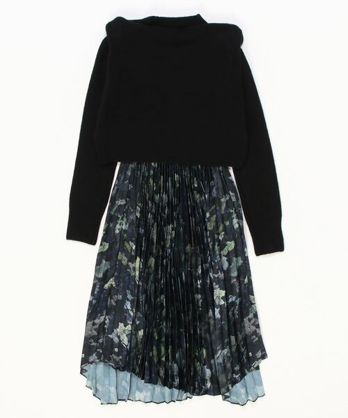 「ALLSAINTS」 コンビワンピース S ブラック レディースの画像