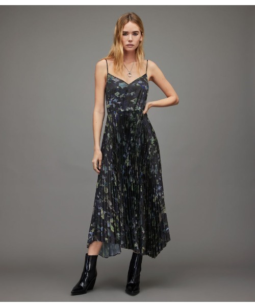 「ALLSAINTS」 コンビワンピース S ブラック レディースの画像