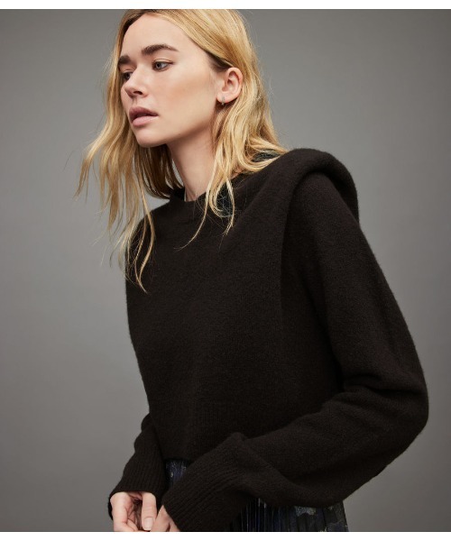 「ALLSAINTS」 コンビワンピース S ブラック レディースの画像