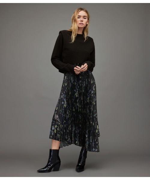 「ALLSAINTS」 コンビワンピース S ブラック レディースの画像
