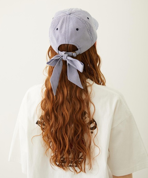 MILKFED.（ミルクフェド） キャップ 帽子 レディース BACK RIBBON CAP