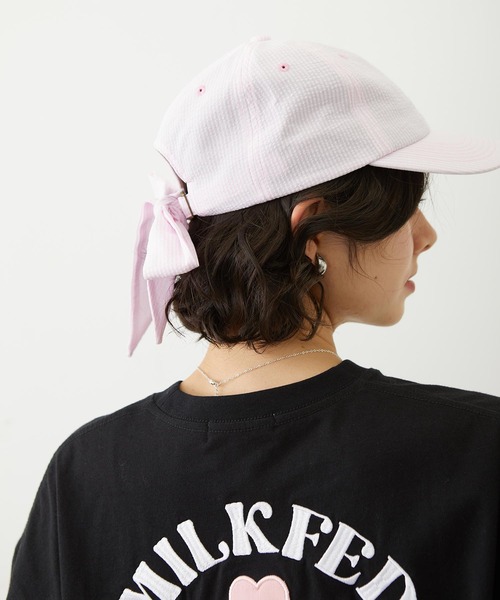 MILKFED.（ミルクフェド） キャップ 帽子 レディース BACK RIBBON CAP