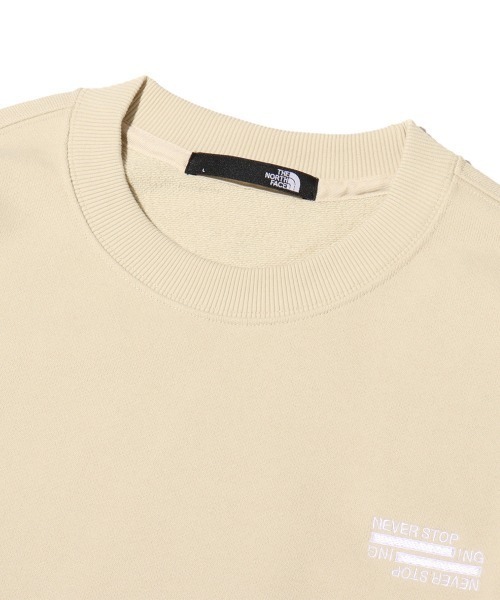 「THE NORTH FACE」 スウェットカットソー S ベージュ メンズ