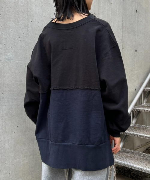 「etsinta」 スウェットカットソー ONE SIZE ライトグレー レディースの画像