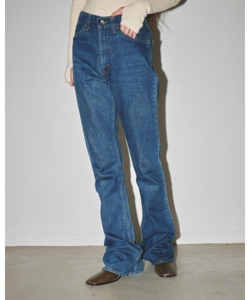 「TODAYFUL」 ブーツカットデニムパンツ 25inch ブルー レディースの画像
