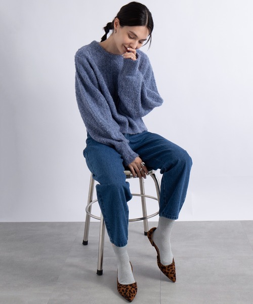 「SETUP7」 「maison breeze」デニムパンツ S ネイビー レディース_画像2