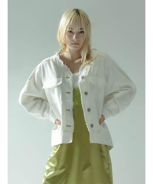 デニムジャケット gジャン GRAPHIC DENIM JACKET レディース