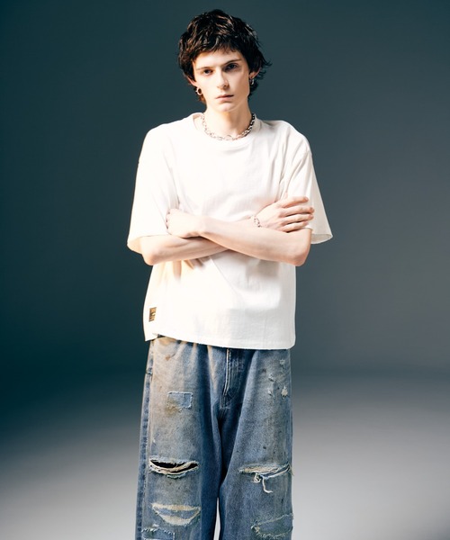 「glamb」 半袖Tシャツ S ホワイト メンズ_画像3