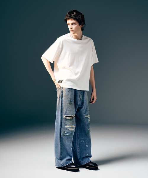 「glamb」 半袖Tシャツ S ホワイト メンズ_画像4