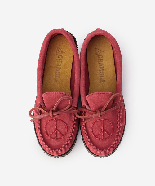 CHAMULA（チャムラ） デッキシューズ モカシン | モカシン RED WOMEN