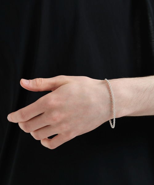 ブレスレット 「MADE IN JAPAN」SILVER925レースブレス(HARE) メンズ レディースの画像