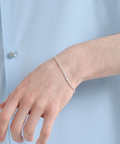 ブレスレット 「MADE IN JAPAN」SILVER925レースブレス(HARE) メンズ レディースの画像