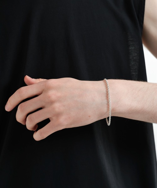 ブレスレット 「MADE IN JAPAN」SILVER925レースブレス(HARE) メンズ レディースの画像