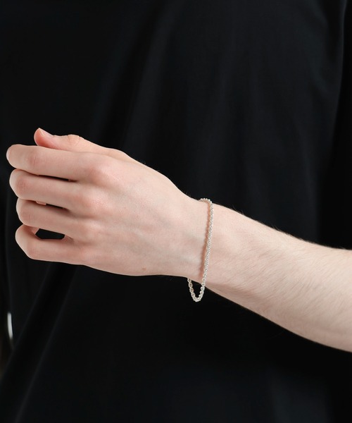 ブレスレット 「MADE IN JAPAN」SILVER925レースブレス(HARE) メンズ レディースの画像