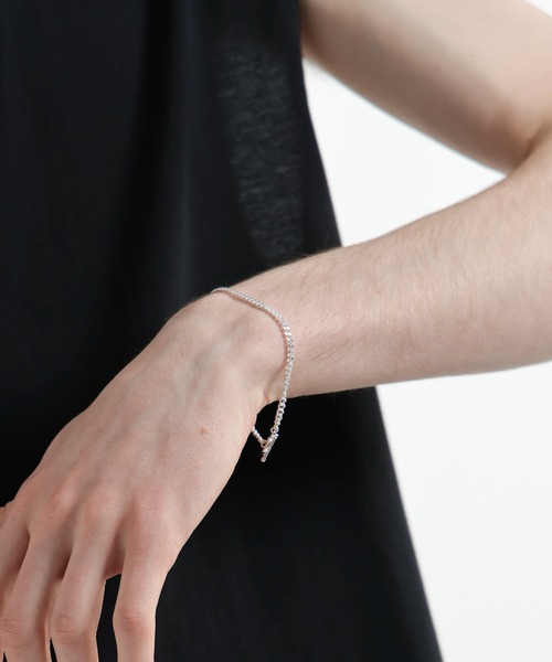 ブレスレット 「MADE IN JAPAN」SILVER925レースブレス(HARE) メンズ レディースの画像