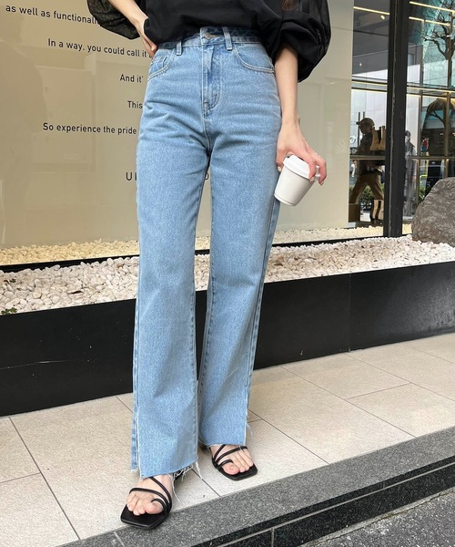 「CAPRICIEUX LE'MAGE」 デニムパンツ 38 ブルー レディース_画像2