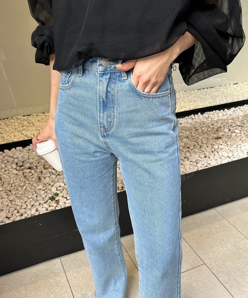 「CAPRICIEUX LE'MAGE」 デニムパンツ 38 ブルー レディース_画像6