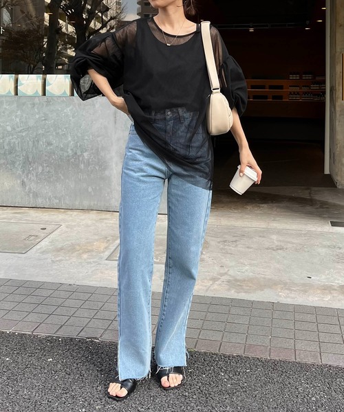 「CAPRICIEUX LE'MAGE」 デニムパンツ 38 ブルー レディース_画像7