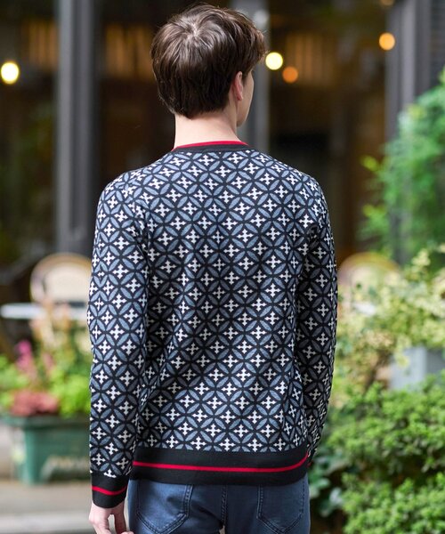 「DRESSTERIOR」 長袖ニット 90 ブラック メンズ_画像9