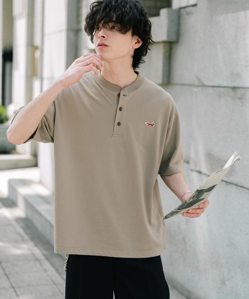 PENNEYS（ペニーズ） ヘンリーネック tシャツ 別注コラボFOXワッペン
