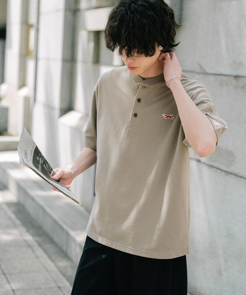 PENNEYS（ペニーズ） ヘンリーネック tシャツ 別注コラボFOXワッペン
