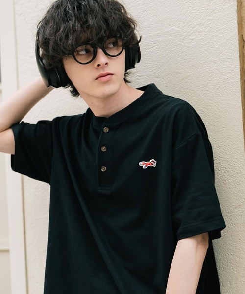 PENNEYS（ペニーズ） ヘンリーネック tシャツ 別注コラボFOXワッペン
