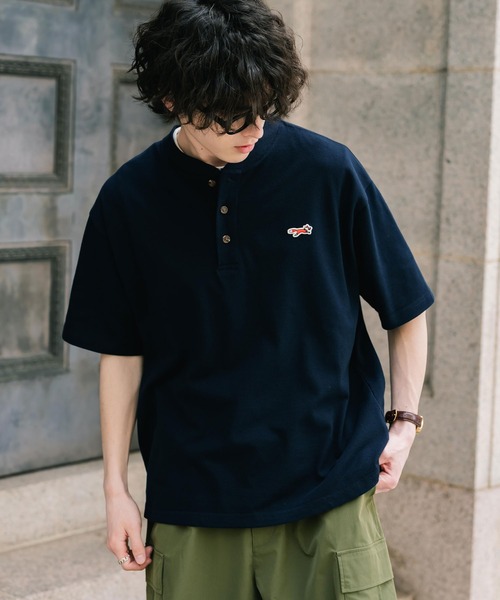 PENNEYS（ペニーズ） ヘンリーネック tシャツ 別注コラボFOXワッペン