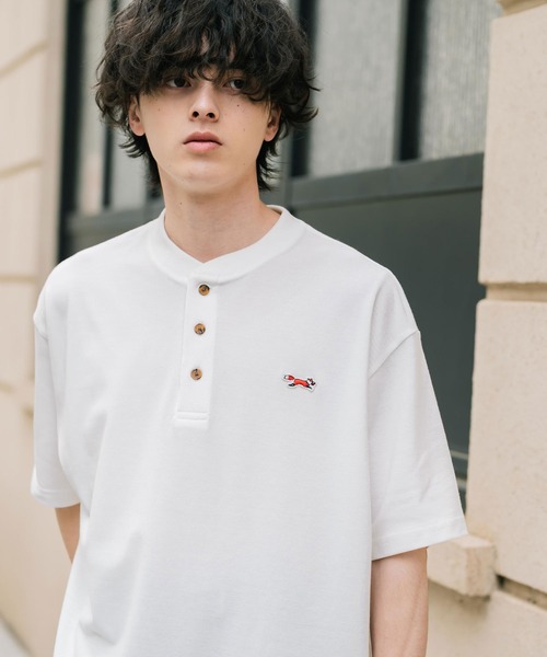 PENNEYS（ペニーズ） ヘンリーネック tシャツ 別注コラボFOXワッペン